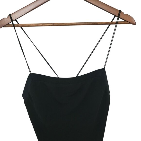 Alexander Wang Strappy Camisole Top Womens Size 0 Black Minimalist Classy - Picture 3 of 7